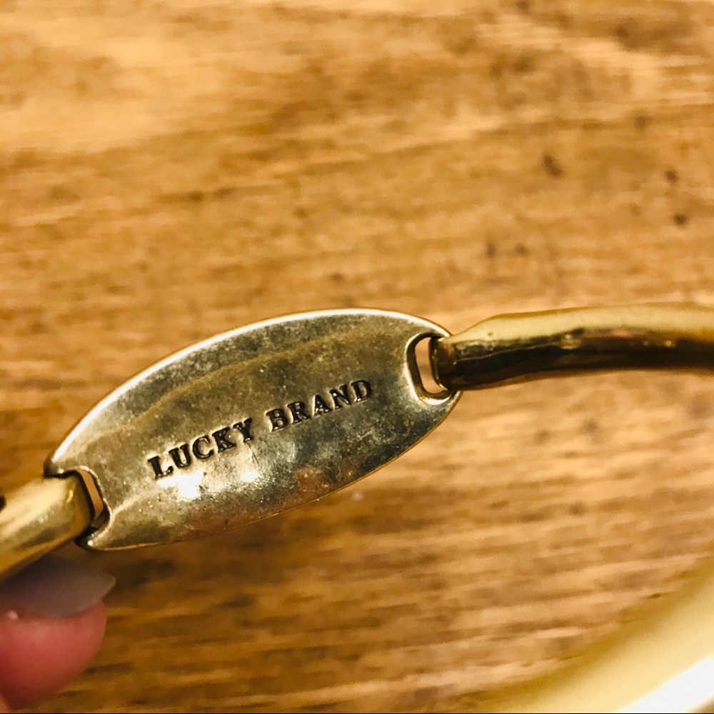 Lucky Brand Bracelet Brushed Brass w/ Sparkle - Picture 5 of 7